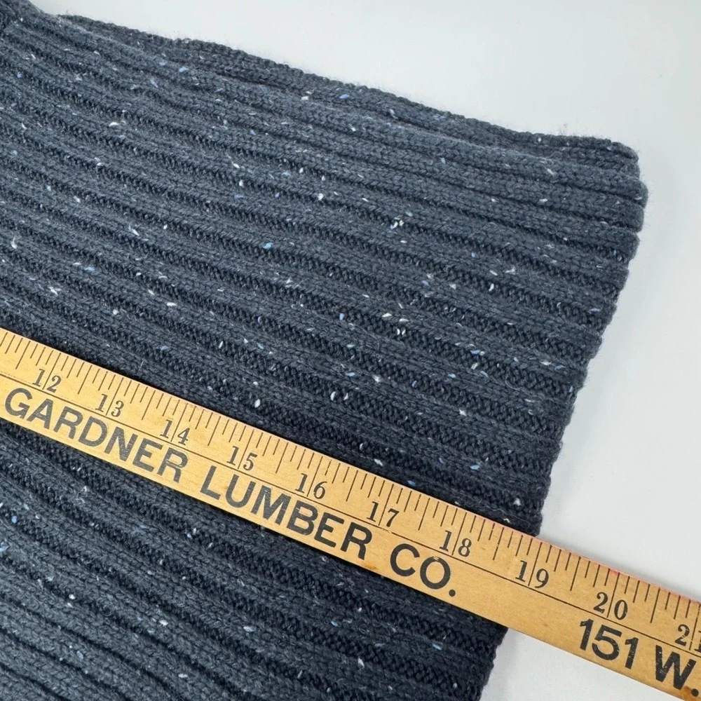 NWT Universal Thread Navy Donegal Ribbed Knit Oblong Scarf‎ One Size ~76